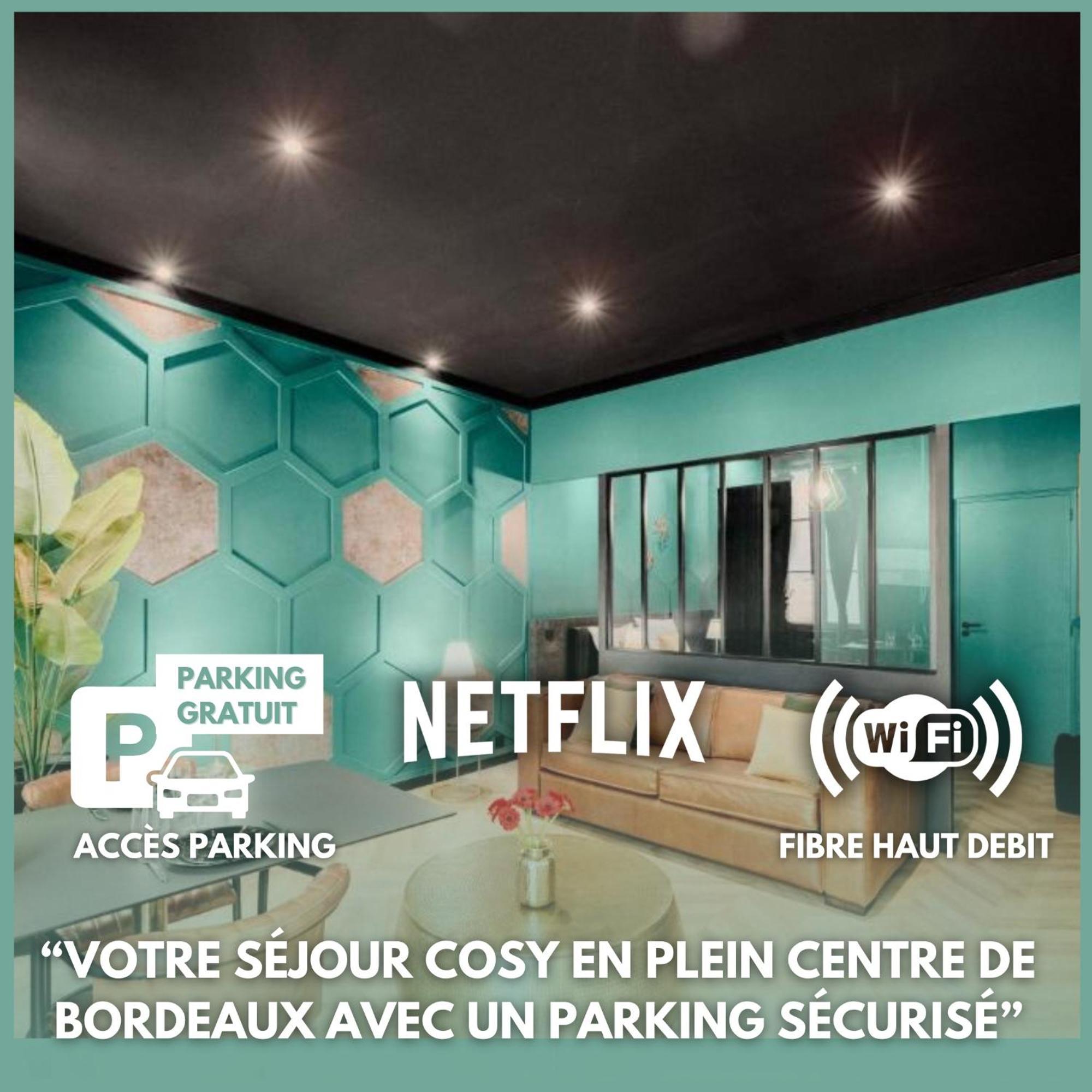 Free Parking - Self Checkin - Wifi - Netflix - City Center - Le Coste By Superbordeaux Eksteriør bilde