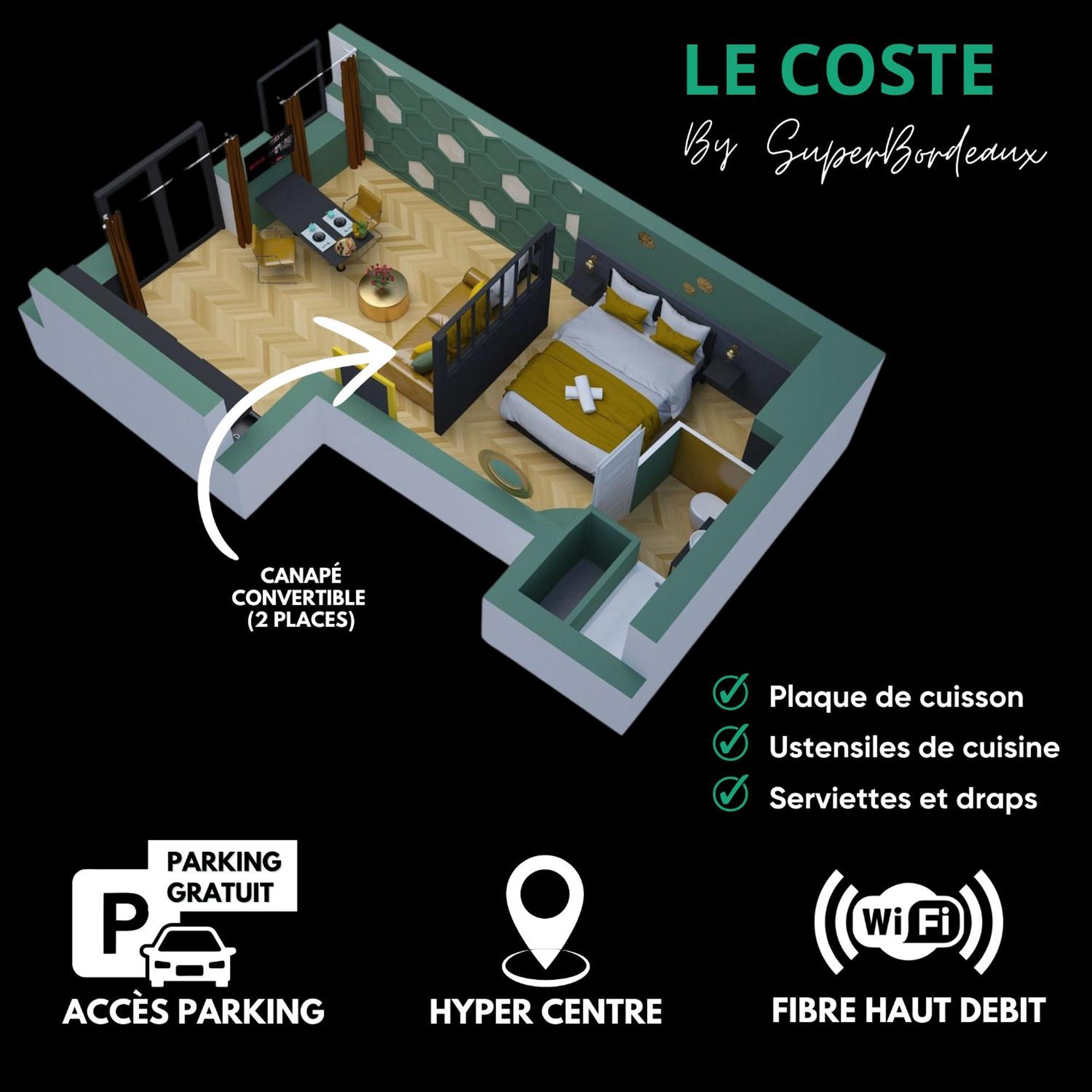 Free Parking - Self Checkin - Wifi - Netflix - City Center - Le Coste By Superbordeaux Eksteriør bilde